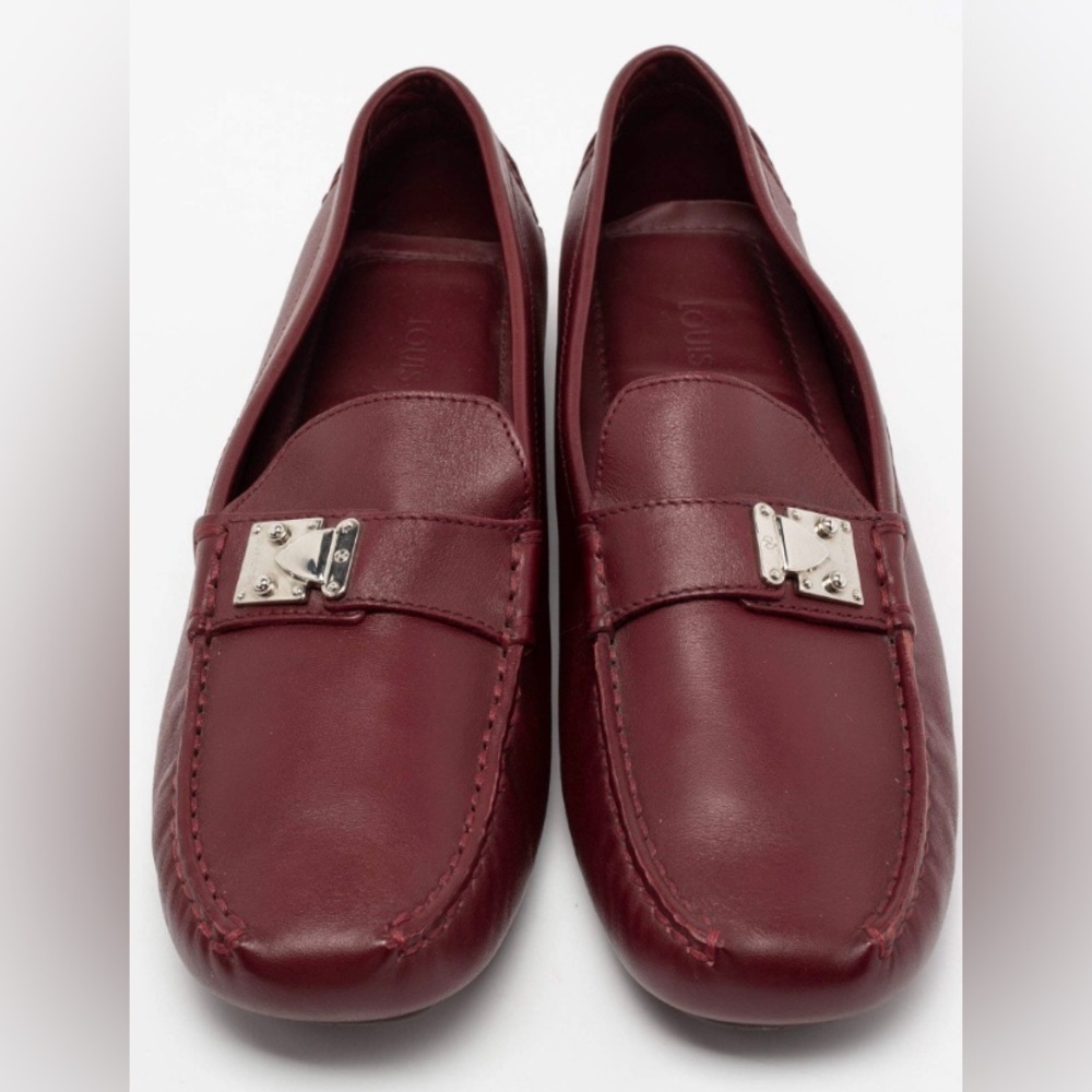 Louis Vuitton Burgundy Loafers